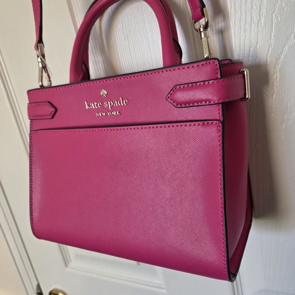 Kate Spade New York Margaux Small Satchel Crossbody Bag – Hot Pink, NWT